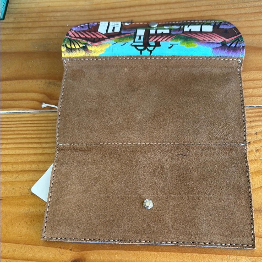 Colorful Hand-Painted Wallet - Picture 3 of 3